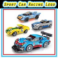 Lepin blocks Compatible DIY Speed Champions Racing Car Building Block Farrari AMG Chevrolet Porshe Dodge Mini AMG Racer