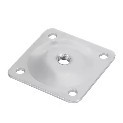 6pcs Table Leg 48*48*2.0mm Furniture Hardware Mounting Plate Sofa Legs Plates Foot Hinge Accessories