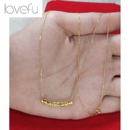 COD PAWNABLE 18K Saudi gold women's necklace 18"