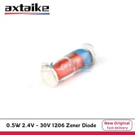 100PCS 0.5W 2.4V-30V ZMM 3V 3.3V 3.9V 4.7V 5.1V 5.6V 6.2V 6.8V 7.5V 9.1V 12V 15V 18V 20V 30V LL34 12