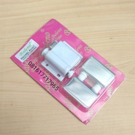 Single Push Open Glass Door Pivot Hinge Set with Clamp and Magnet