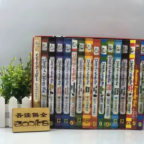 Half Set 8 Books Diary of Wimpy Kid English Book Diary of Wimpy Kid Boxed Children's Fiction Books l