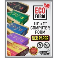ECO FORM ALL WHITE/COLOR COMPUTER FORM 1PLY/2PLY/3PLY/4PLY | COMPUTER PAPER NCR 9.5"X11" 2PLY2UP