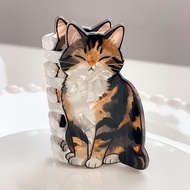 ins   Style fun cat hair clip niche design civet cat hair clip girl heart funny back shark clip