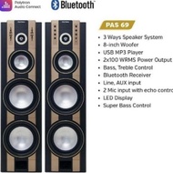 SPEAKER AKTIF POLYTRON PAS 69 BLUETOOTH + DOUBLE WOOFER XBR GARANSI