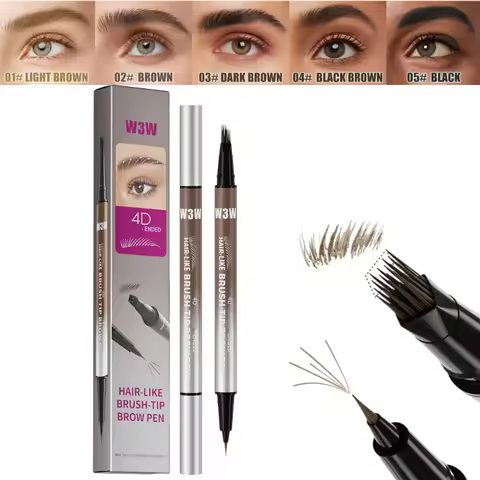 Multiple-prong eyebrow pencil, Multiple Fork 4D Micro-Sculpting Dual-Ended Eyebrow Pencil, Long-last