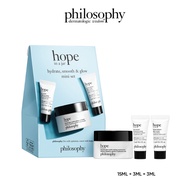 philosophy hope in a jar hydrate, smooth & glow mini set