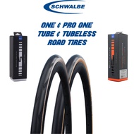 Schwalbe ONE/PRO ONE Tube &amp; Tubeless Easy TLE Foldable Road 700C Tyre