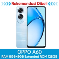 HP OPPO A60 8/128GB 8/256GB RAM 8GB+8GB Extended ROM 128GB OPPO Terbaru 2024 Garansi Resmi