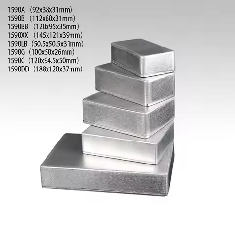 1PCS Effect Aluminum Box Metal Electric Case Instrument Enclosure Project Box 1590 Series 1590A 1590
