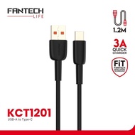 Fantech KCT1201 / KCT-1201 12W USB Type C Data Charger Cable Type-C Data Cable QC Fast Charging