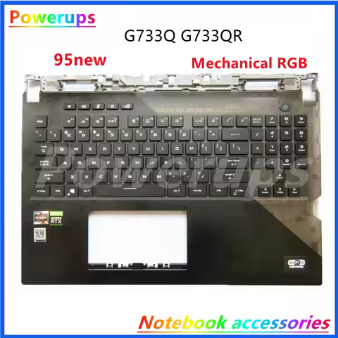 Laptop US/RU/TW/DE RGB Backlight Keyboard Bottom Shell/Cover For Asus ROG Strix Scar 6Plus G733 G733