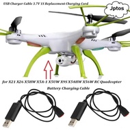 JPTOS USB Charger Cable, Plastic 3.7V 1S Replacement Charging Cord,  Black Drone Parts Accessories f