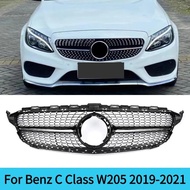 Front Grille Inlet Mesh Bumper Grill Grid Tuning Accessories For Mercedes Benz W205 C Class 2019-202