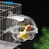 BFR1 Parrot Bath Tub Bird Shower Box Transparent Bathing Tub External Bath Device Cage Accessories Bird Supplies