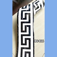 WALLPAPER LIS WALLBORDER BORDER STIKER STICKER DINDING LANTAI MARMER KERAMIK WALPAPER RUANG TAMU DAP