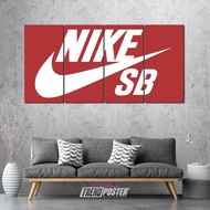 Nike SB Logo wall POSTER brand nike just do it wooden poster Nike Classic wall decor