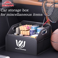 Toyota Alphard Leather Car Folding Storage Box Car Trunk Storage Box Multifunctional Box for Toyota 