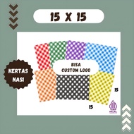 Rice Paper 15x15 Contents 500 Laminated Bread Paper Box Raster Wax Paper Foodgrade Paperwrap Burger