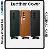 Original Case Samsung Galaxy Z Fold 3 Fold3 Leather Cover Casing Kulit