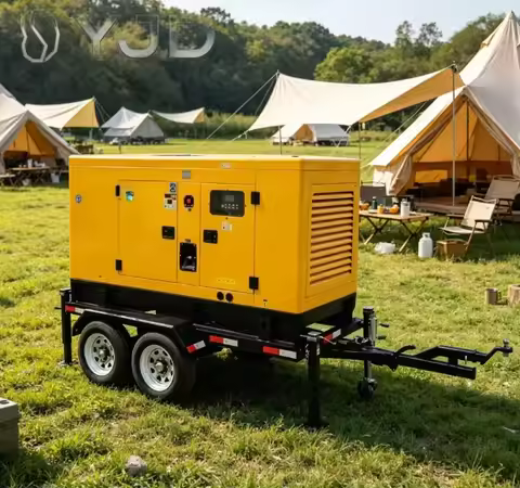 25kva 30kva 40kva 50kva 60kva Mobile diesel Generator 100kva 150kva 200kva 250 Kva with Tralier Sile