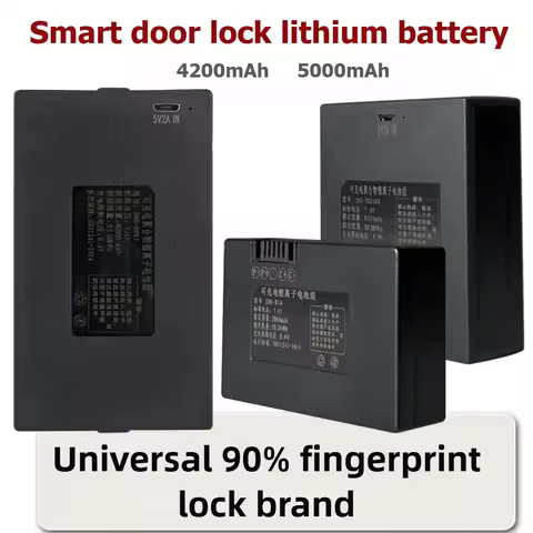 For 7.4V 4200-5000mAh Lithium Smart Door Lock Battery ZNS-09A1 ZNS-09B ZNS-09B1 ZNS-09 ZNS-091 ZNS-0
