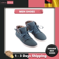 LMS | Men Shoes Sapatos Spring Autumn Casual High Top Canvas Sneakers Nubuck