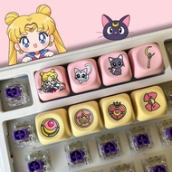 Sailor Moon Keycap Single Liquid Foundation Ceramic PBT Cute 3d Stereo Sailor Moon Keyboard