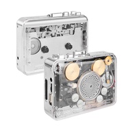Portable Cassette Tape Player Cassette Player Transparent Shell USB Cassette Capture to MP3 Format t