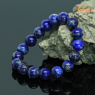หินลาพิส ลาซูลี หินแท้ 100% ขนาด 12 มิล Lapis Lazuli เสริมอำนาจ บารมี กำไลหินแท้ หินสี กำไลหิน กำไลหินมงคล หินสีน้ำเงิน by.ออมทอง