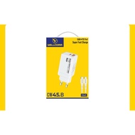 Wellcomm 45W Charger with Type-C to Type-C Cable