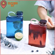 SUCHENMY Water Bottle, Large Capacity Plastic Sport Bottle,  Flat Shape Water Cup