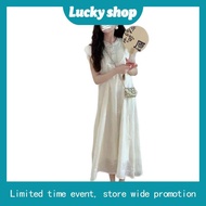 COQUI long pleated lady's party DRESS, luxurious long white DRESS MARINA DRESS (LONG FORM)