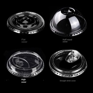 Cup Lid Disposable Milk Tea Cup Lid PET Semicircle Lid 90 Caliber Flat Lid 95 Arch Lid Coffee Lid 98