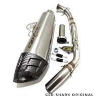 Knalpot Aerox - Nmax - Pcx 150 - Vario 150 New - Knalpot Cld Shark Ori