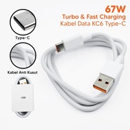Kc6 ORI COPOTAN DATA CABLE 67W TYPE C TURBO SUPER VOOC FAST CHARGING CABLE CHARGER