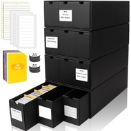 Trading Card Storage Box, Includes 12-600 CT Boxes & 48 Card Dividers, 12000+ Trading Card Organizer