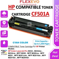 202A Cyan CF501A CF 501A 501A 501 Compatible Toner Cartridge for M254dw M254nw MFP M280nw M281cdw M2