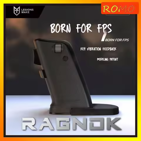 RAGNOK shooting game mouse vibration gun trigger recoil black axis charging dual-mode vertical wrist