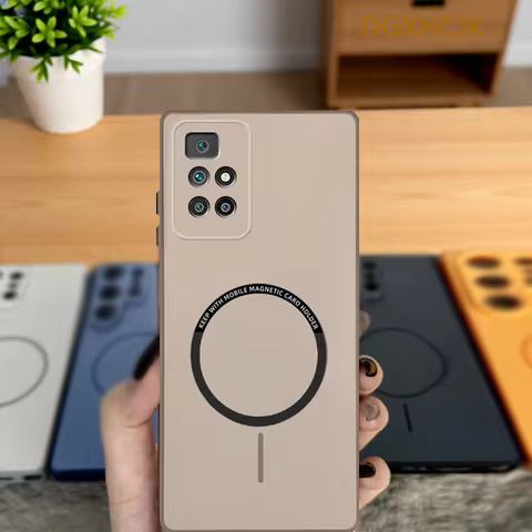 For Xiaomi Redmi 10 4G Case Redmi 10 Prime Phone Case Redmi 10 2022 Cover Color magnetic hard Silico