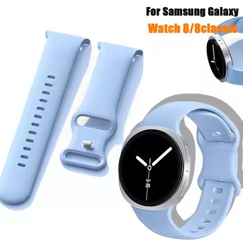 Sport Straps for Samsung Galaxy watch 8 44mm 40mm Replacement Wrist Silicone Bracelet Correa Galaxy 