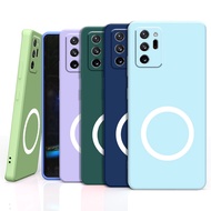 Magnetic Charging Phone Case for Samsung Galaxy Note20ultra Note20 Note10 Note10Pro Note9 Note8 Drop-proof Liquid Soft Case