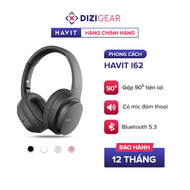 Tai Nghe Bluetooth Headphone HAVIT i62 Driver 40mm Bluetooth 5.3 Nghe Đến 20H Gập Gọn 90 - Chính Hãn