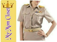 ชุดกากี ชุดข้าราชการ ชุดลูกเสือผู้หญิง มีถึงเอว 44 ถูกสุดสุด✔✔✔