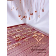 Chibigold - NECKLACE SET ABCD ITALY AU LETTER PENDANT 750% 17K gold