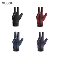 GUOOL Three Fingers Billiard Glove Nonslip Breathable Universal Elastic Pool Glove
