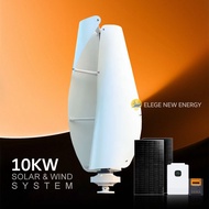 Hot Cheap Factory Price 5KW Wind Turbine Generator and 5KW Solar Panels Hybrid Power 10KW Free Energ