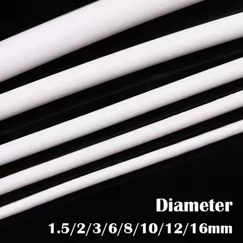 5M/1M Diameter 1.5mm 2mm 3mm 6mm 8mm 10mm 12mm 16mm Waterproof Weatherstrip Solid Silicone Rubber Co