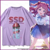 Idolm@ster Gakuen Saki Hanami Summer T-Shirt - Lightweight Short Sleeve Shirt