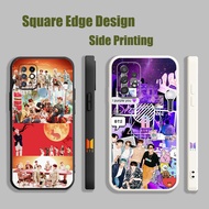 BTS idol I purple you aesthteic KFY11 For Samsung M01S A03 A13 A23 M02S A33 Phone Case Square Edge